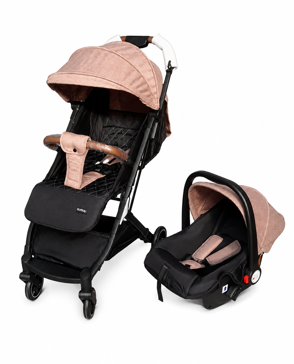 Poussette Valise Burbay 608+C Noire avec Maxi-Cosi