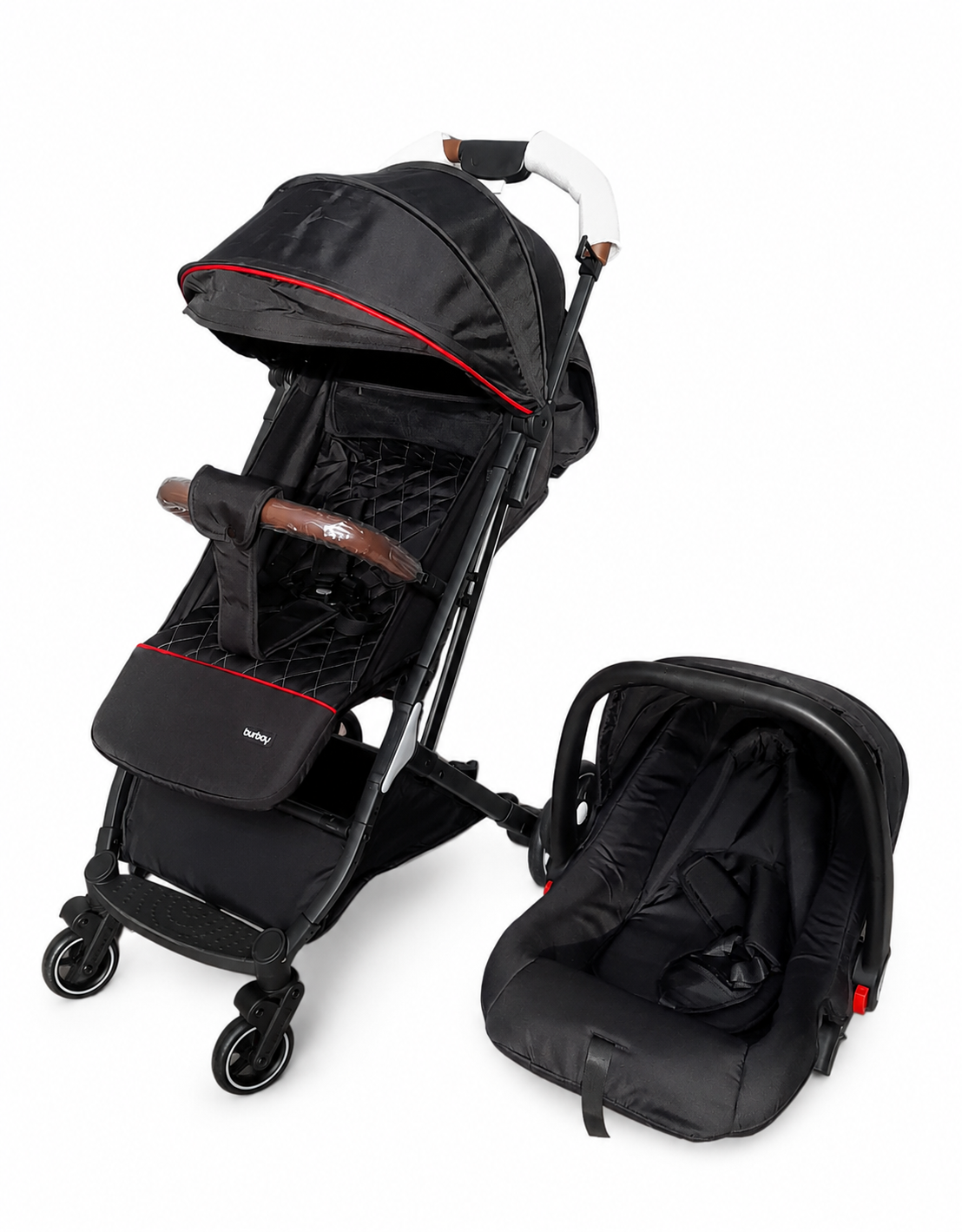 Poussette Valise Burbay 608+C Noire avec Maxi-Cosi