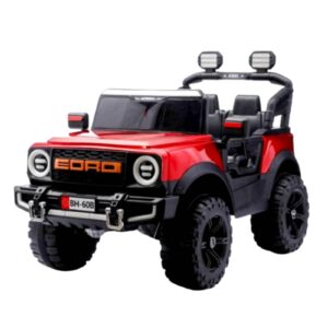 Voiture Électrique Enfant EORD Rouge – Voiture 4×4 à Batterie avec LED