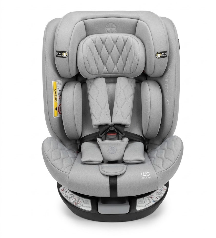 Siège Auto Burbay Isofix Pivotant 360° Gris Clair | G406