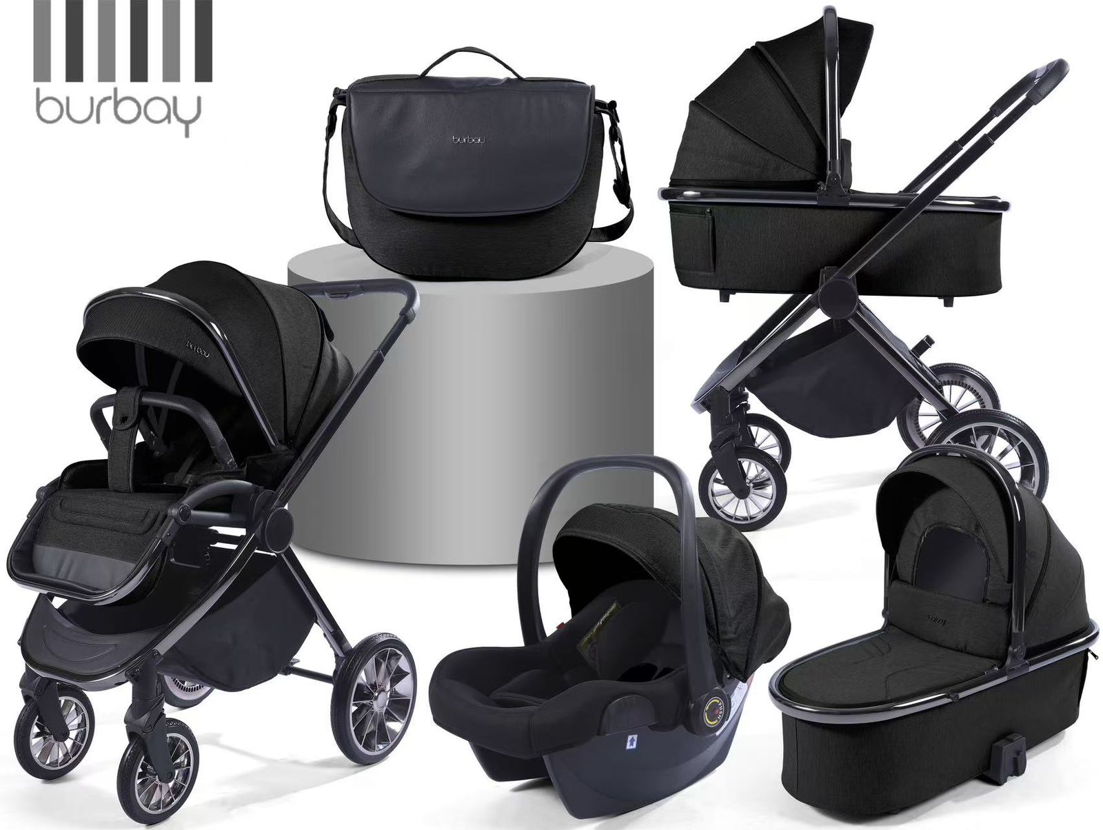 Poussette Burbay 3-en-1 Burbay Réversible | AS105