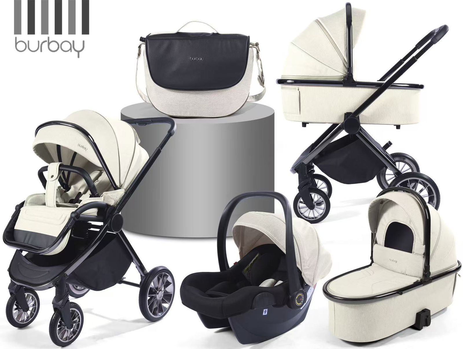 Poussette Burbay 3-en-1 Burbay Réversible | AS105