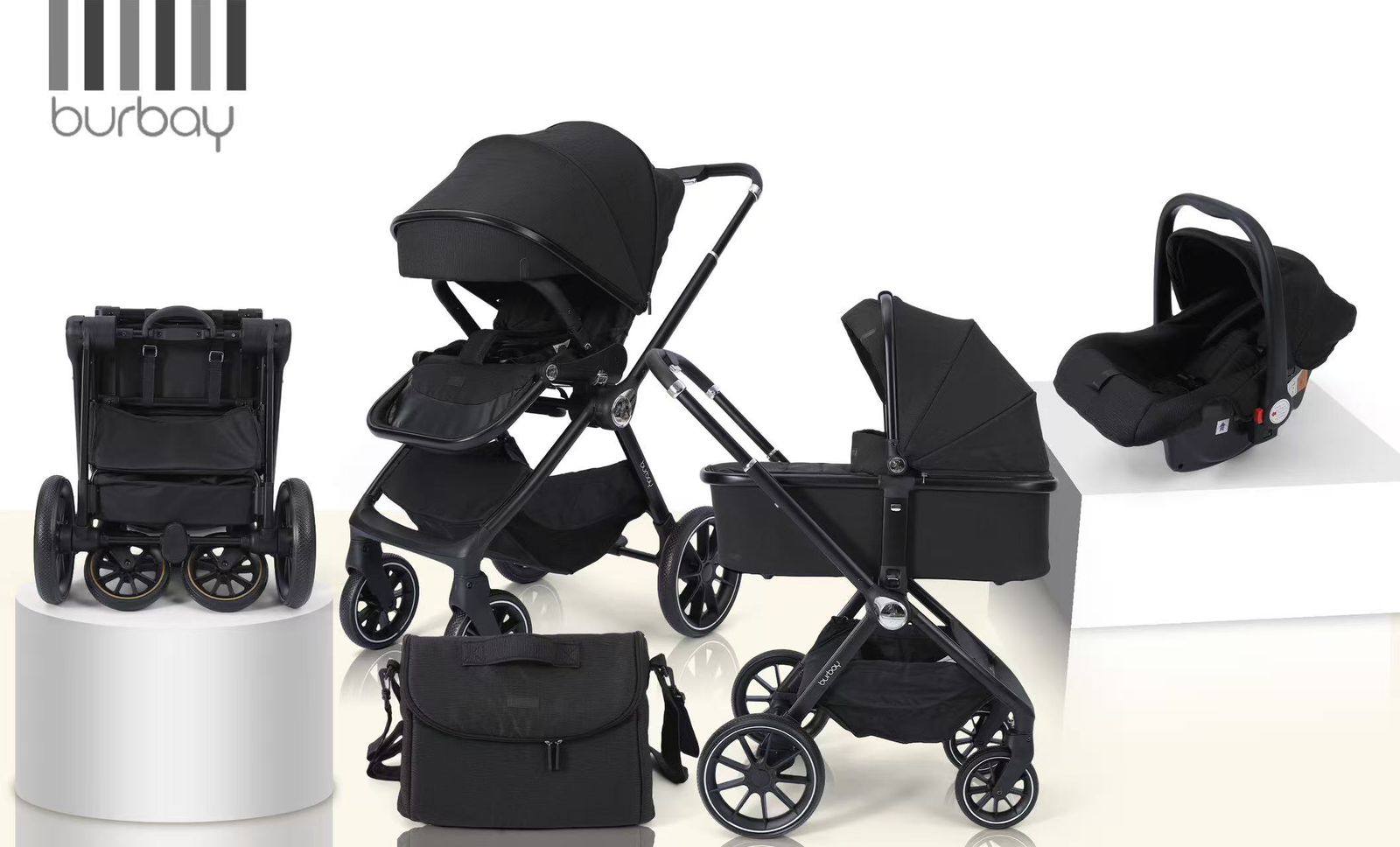Poussette Burbay Trio 3-en-1 | AG801