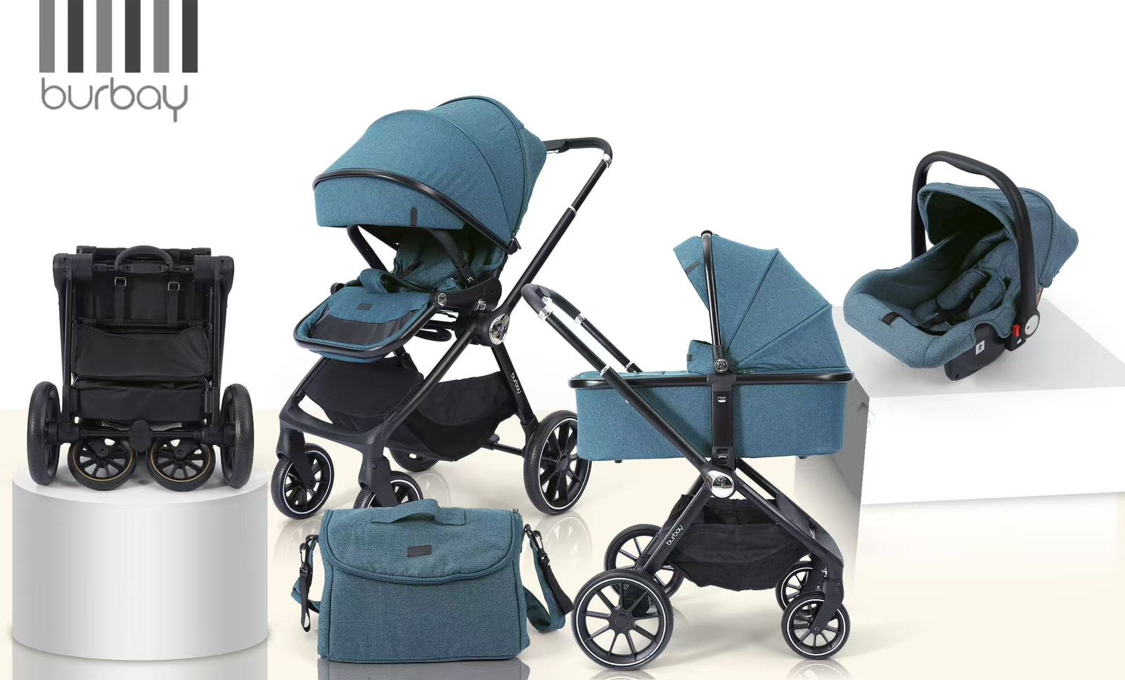 Poussette Burbay Trio 3-en-1 | AG801