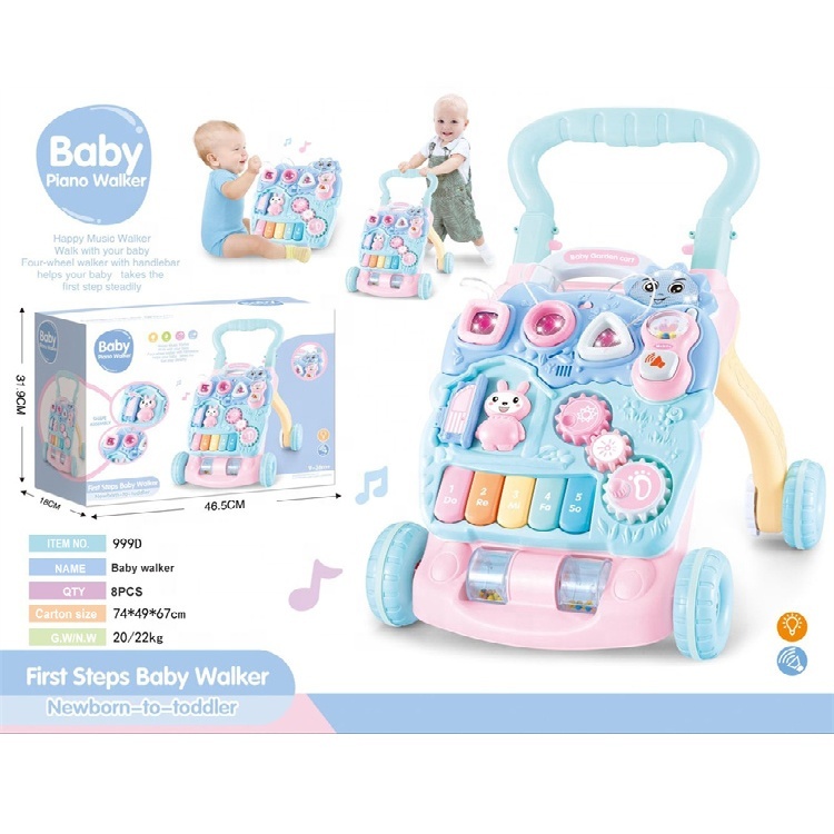 Trotteur Piano Bébé Multifonction avec Centre d’Activités – 9 à 36 Mois