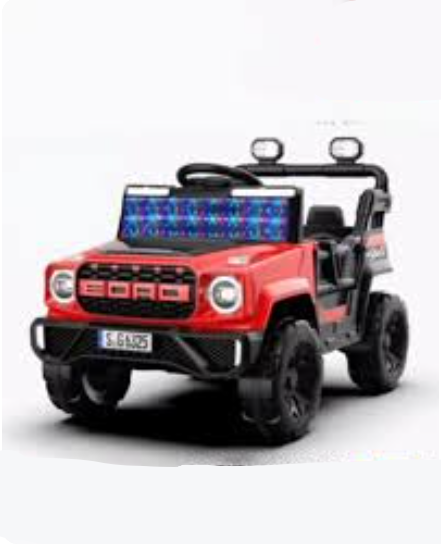 Voiture Électrique Enfant EORD Rouge – Voiture 4x4 à Batterie avec LED