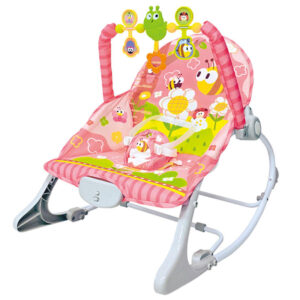 Transat Bébé Huanger Rose – Balancelle Évolutive 0+ | HE0656 +livraison gratuite